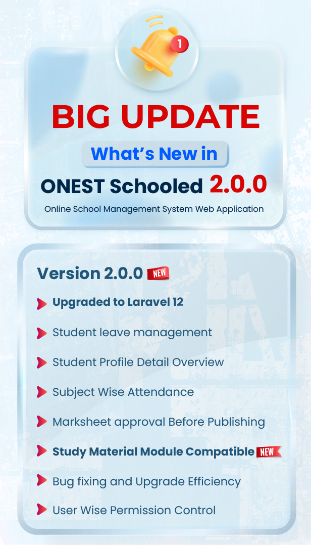 Onest Schooled - School Management System Laravel Script - 8