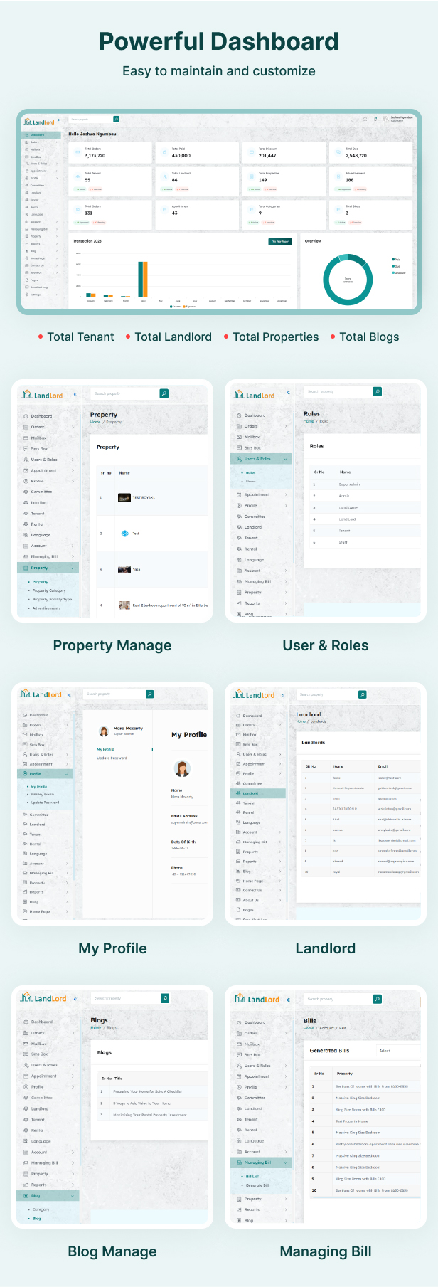 Landlord- Property & Tenant Management System (Web + Mobile) - 6